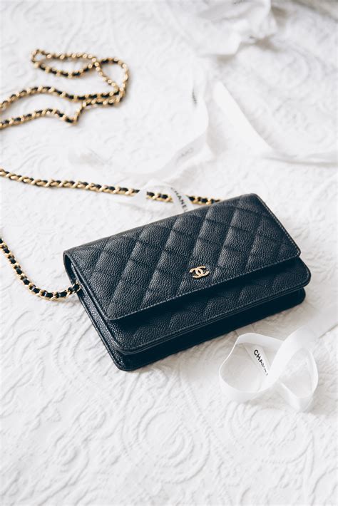 chanel mini wallet on chain